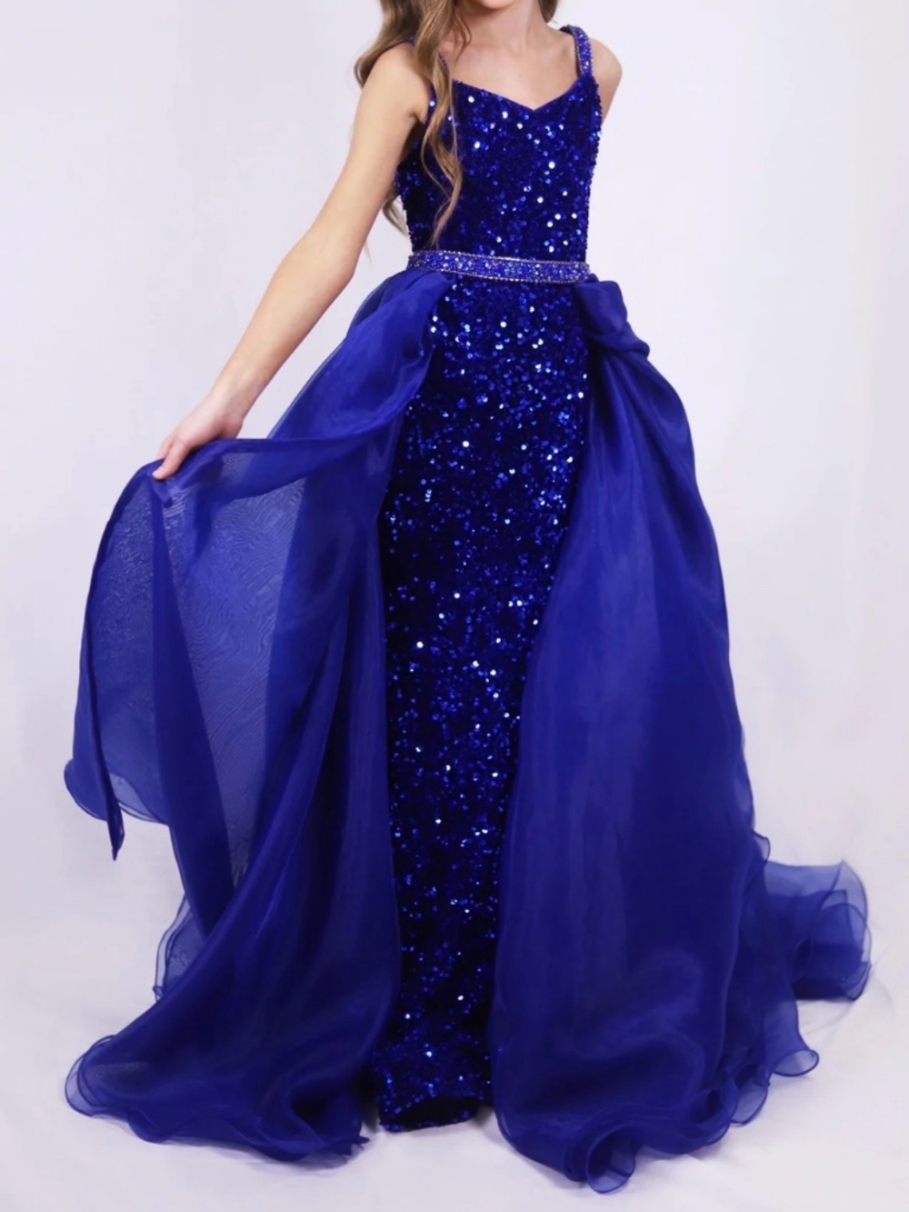 Girls Sz 10 Ava Presley Glam Pageant Gown
